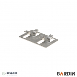 Кліпса металева подвійна Silvadec (10 шт.)